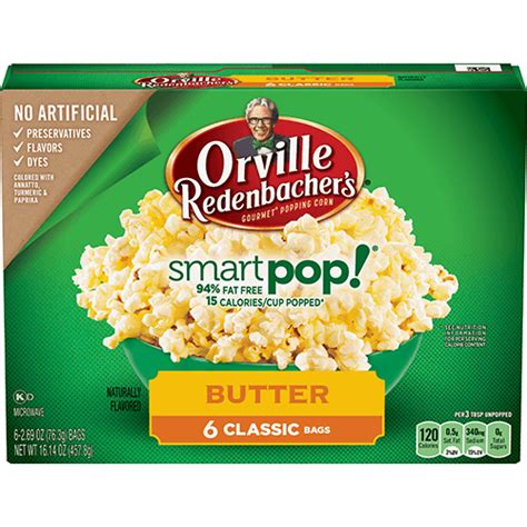 SmartPop! Low Fat Popcorn, a Low Calorie Snack! | Orville Redenbacher's