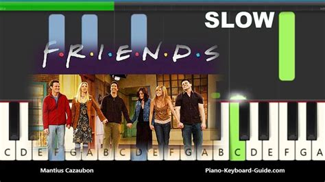 Friends Theme Song Intro Slow Piano Tutorial with Chords - YouTube