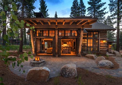 Cozy mountain style cabin getaway in Martis Camp, California | Rustic home design, House ...