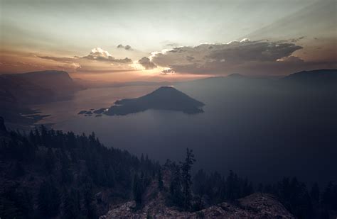 Sunrise over Crater Lake, Oregon – Just Walked By