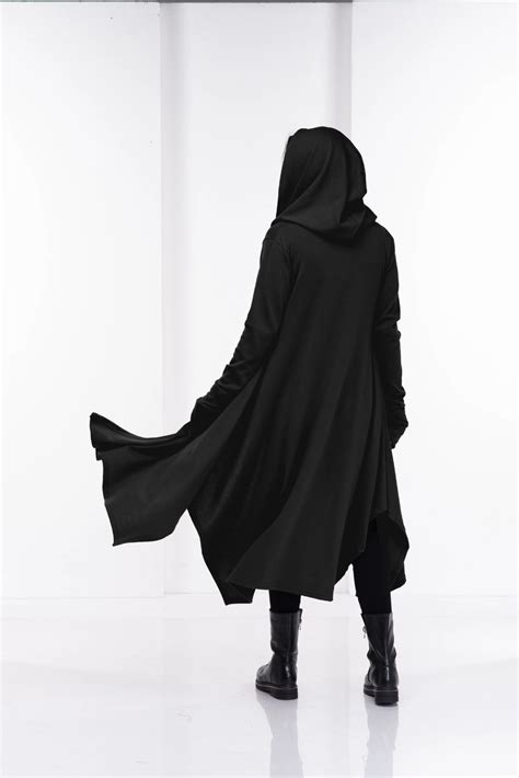 Hooded Cloak, Long Cardigan, Hooded Cape, Cloak With Hood - Etsy | Long ...