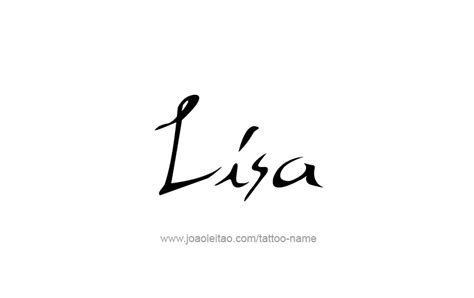 Lisa Name Tattoo Designs