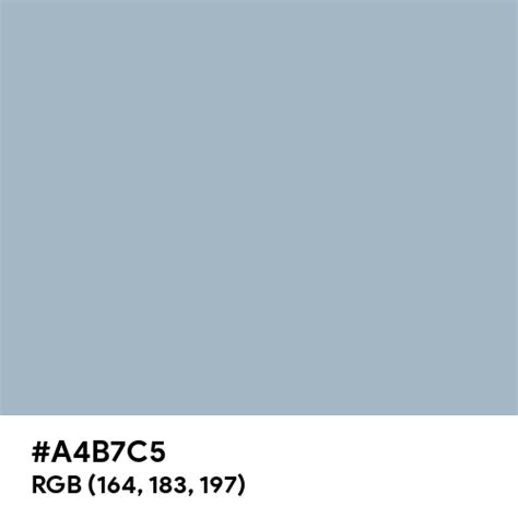 #A4B7C5 color name is Cadet Blue (Crayola)