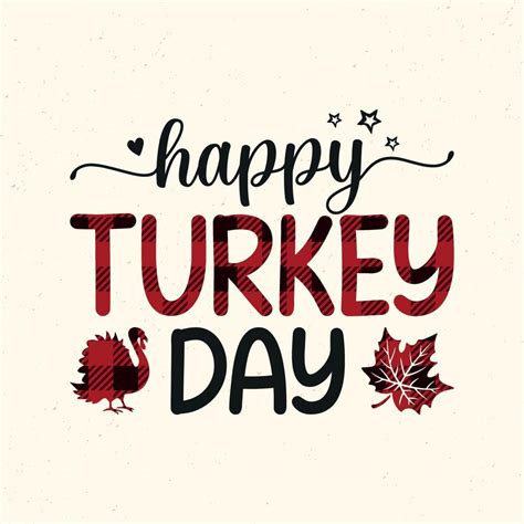 Happy turkey day - Thanksgiving quotes typographic design vector ...