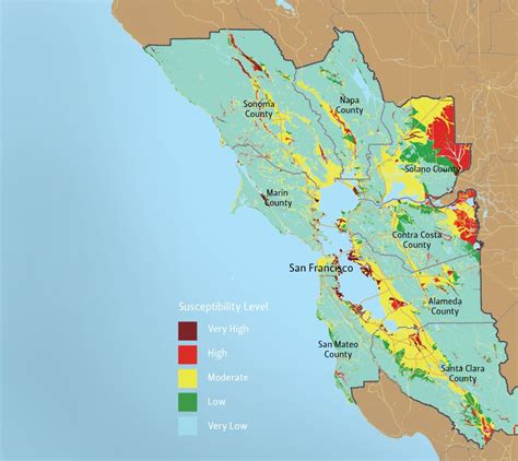 San Fransico Bay Area Liquifaction Map | CSE for Landscape Architects