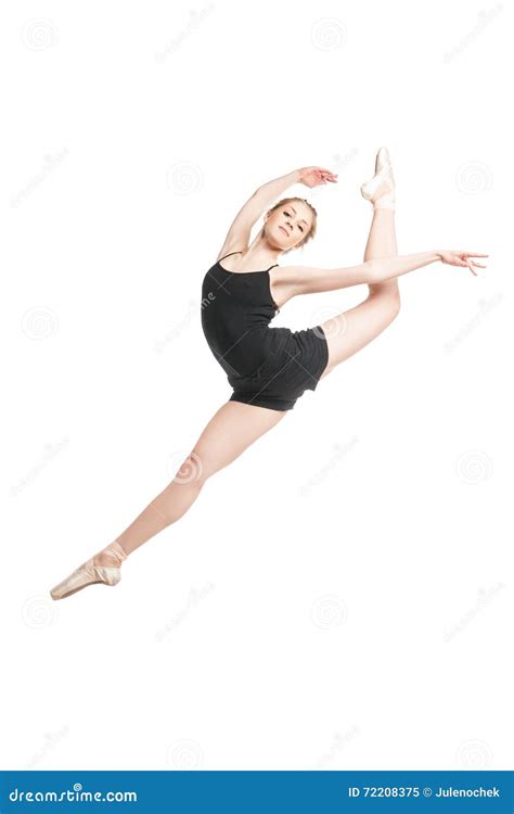 Elegant Ballet Dancer in Mid Air Split Stock Image - Image of jump, vertical: 72208375