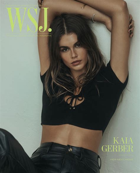 Kaia Gerber Heats Up WSJ. Magazine Cover Story