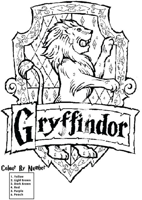 Harry Potter House Coloring Pages at GetColorings.com | Free printable ...