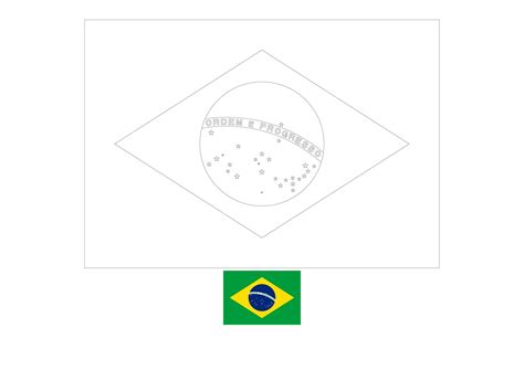 Brazil flag coloring page | Flag coloring pages, Coloring pages, Brazil ...