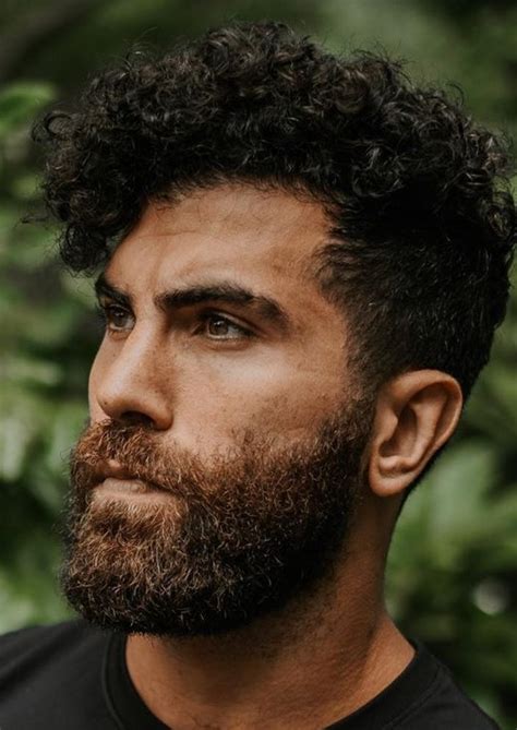 10 Stunning Curly Hair And Beard Combinations - Mens Hairstyle 2020