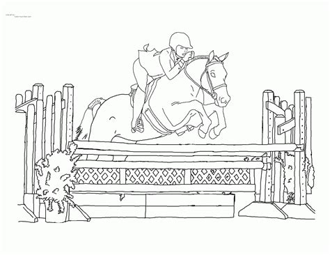 Printable Coloring Pages Horse Show - Coloring Home