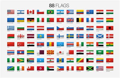 All National Flags World Names High Quality Vector Flag, 44% OFF