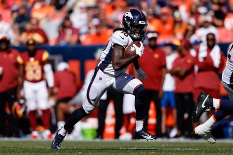 Download Jerry Jeudy Denver Broncos Game Action Wallpaper | Wallpapers.com