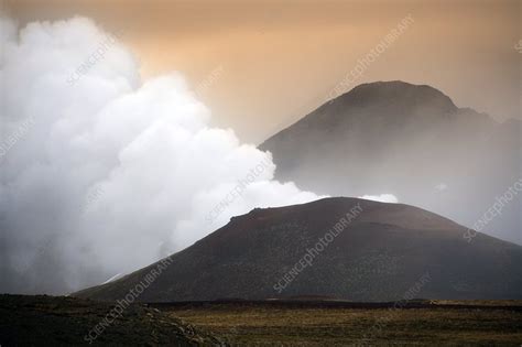 Krafla volcano crater, Iceland - Stock Image - E380/0795 - Science Photo Library