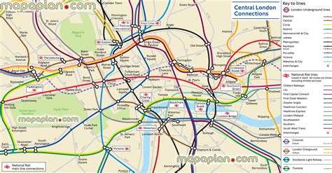 London map - London tube geographical accurate map - The true geographically correct underground ...