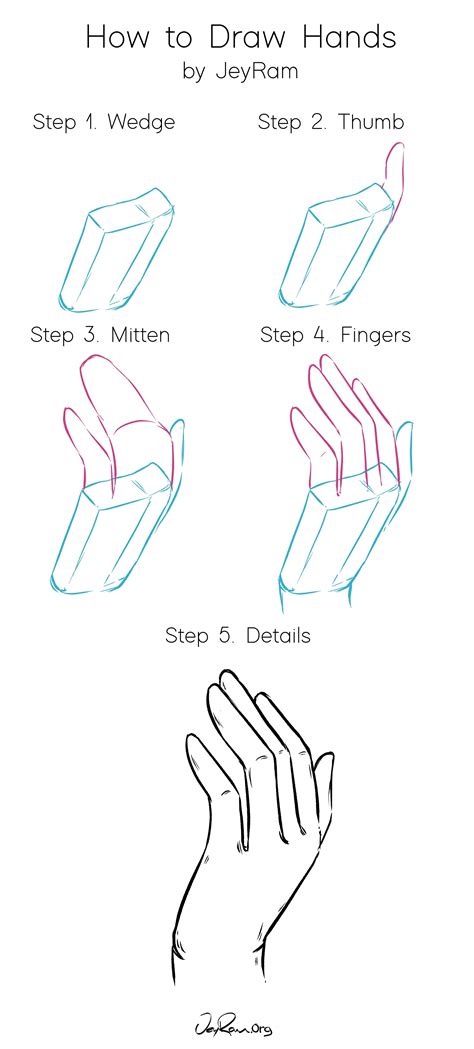 How to Draw Hands: Step by Step Tutorial for Beginners | How to draw ...