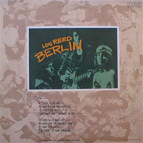 [Review] Lou Reed: Berlin (1973) - Progrography