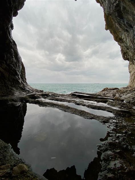 A View of the Ocean from inside a Cave · Free Stock Photo