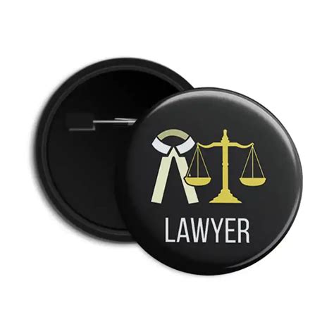 Lawyer - Pin-back Button Badge - Dot Badges