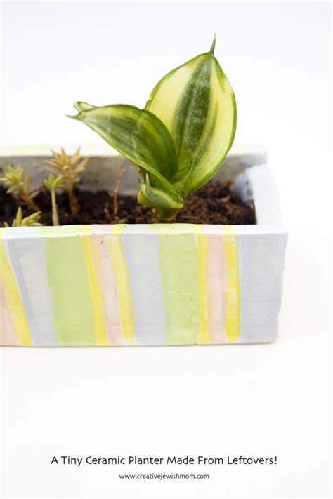 Ceramic Tiny Planter From Leftovers! - creative jewish mom