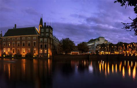 netherlands, Houses, Canal, Night, Hague, Cities Wallpapers HD / Desktop and Mobile Backgrounds