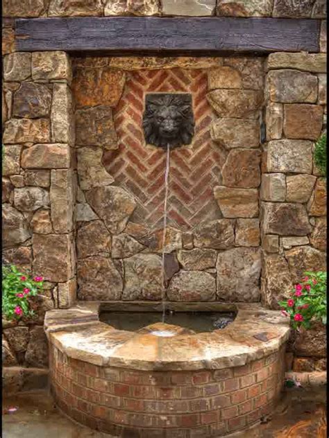 wall stone cool backyard fountains : Great Addition Cool Backyard Fountains, backyard fo ...