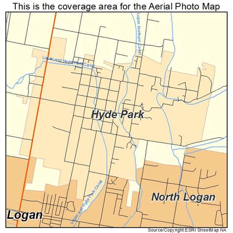 Aerial Photography Map of Hyde Park, UT Utah