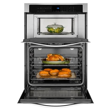 Whirlpool 30-in Microwave Wall Oven Combo (Stainless Steel) in the Microwave Wall Oven ...