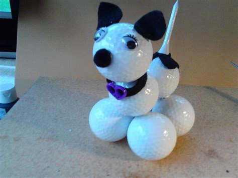 Dog short eared | Camping crafts, Golf ball crafts, Hobbies and crafts