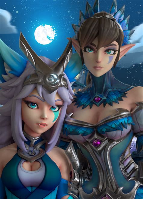 Paladins IO and Vora by Eveniz on DeviantArt