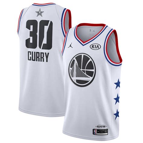 Jordan Brand Stephen Curry Golden State Warriors White 2019 NBA All ...