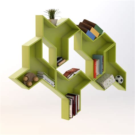 3d bookshelf model