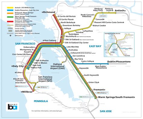 Current BART System Map | Hensolt SEAONC Legacy Project