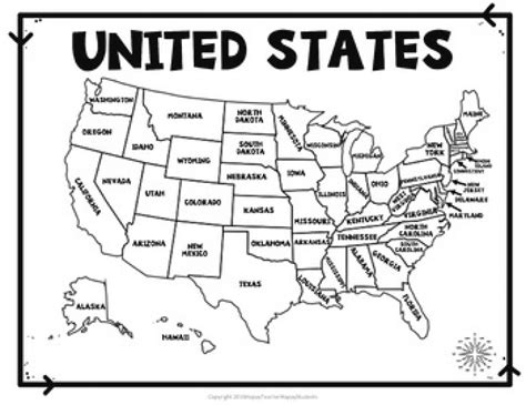 Map Quiz The States - Printable Map