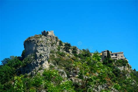 Castle of Eze, France stock image. Image of historical - 88476909