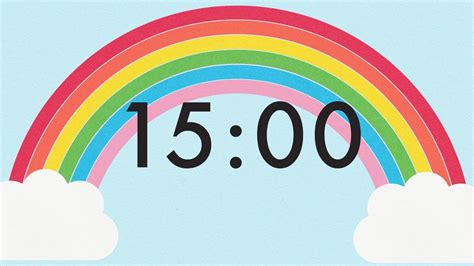 15 Minute Countdown Rainbow Timer 🌈 - YouTube