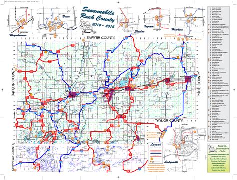 Vilas County Snowmobile Trails Map - Maps Model Online