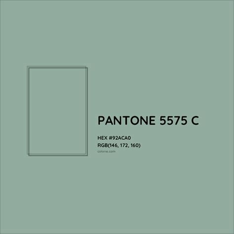 PANTONE 5575 C Complementary or Opposite Color Name and Code (#92ACA0 ...