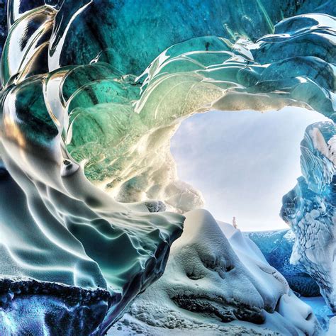 Icy Glacier Cave In Iceland Wall Art | Photography