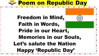 Republic day poem in English || Republic day poem 202... | Doovi