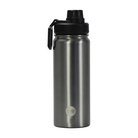 WATER BOTTLE STAINLESS STEEL 550ML TITANIUM – WATERMATE – Ilmondo ...