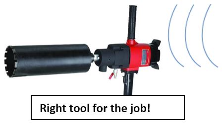 Tool Safety – Core Drilling – The Correct Tool – Safety