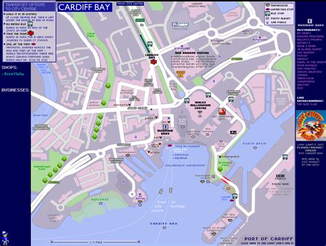 Cardiff Bay Map With Printable Map Of Cardiff Printab - vrogue.co