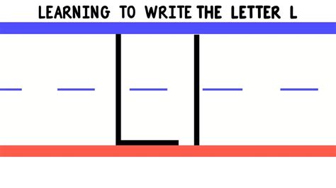 Write the Letter L - ABC Writing for Kids - Alphabet Handwriting by ...