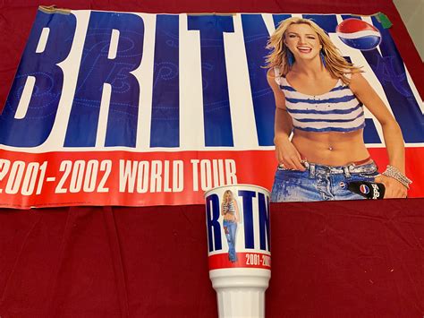 Pepsi Britney Spears Collector Poster and Cup Set1 - Etsy Australia