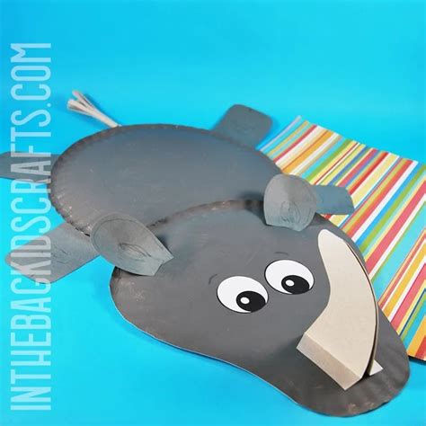 Rhino Craft (with Free Craft Template) • In the Bag Kids' Crafts