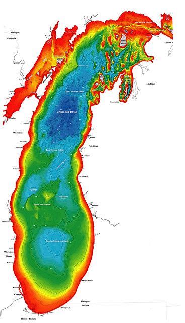 Michigan Lake Depth Maps - Hiking In Map