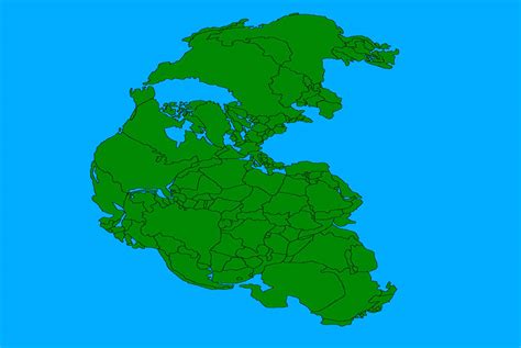 Pangea map with modern day borders by CTGonYT on DeviantArt