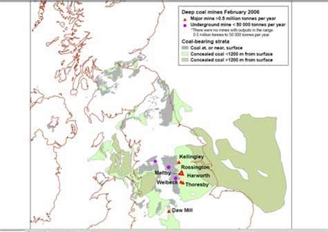 3 Map of deep coal mines in the UK-2006 | Download Scientific Diagram