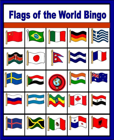 Flags Around The World Printables